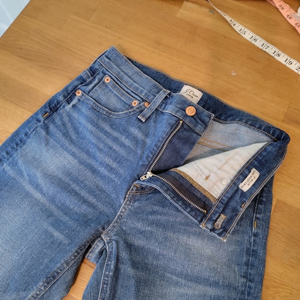 J Crew 9" Billie Demi Boot Crop Jean In Homestead Wash 26 - Picture 11 of 14
